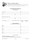 Billing Accounts Credit Application