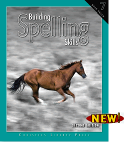 Building Spelling Skills 7